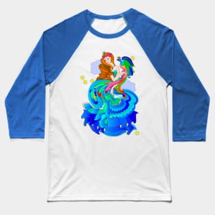 Princess with magic fire-bird Baseball T-Shirt